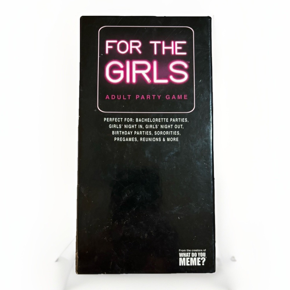 What Do You Meme For The Girls Adult Party Game Women OS Black Fun Card